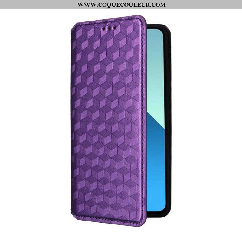 Flip Cover Xiaomi Redmi Note 13 4G Losanges 3D
