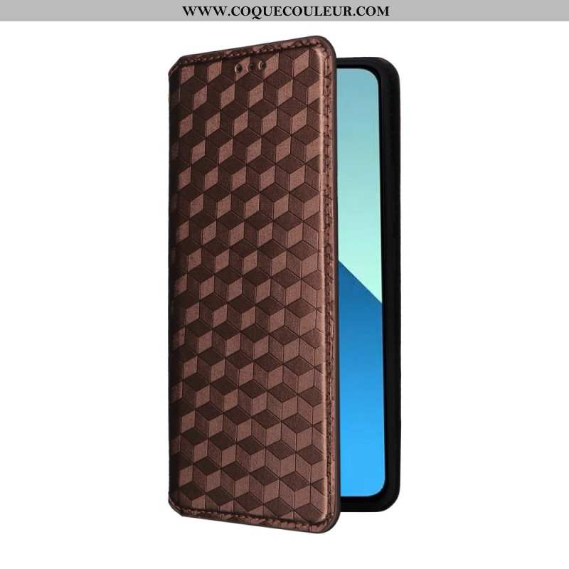 Flip Cover Xiaomi Redmi Note 13 4G Losanges 3D