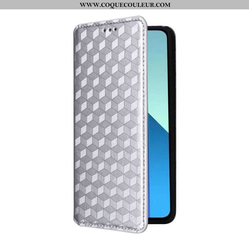Flip Cover Xiaomi Redmi Note 13 4G Losanges 3D