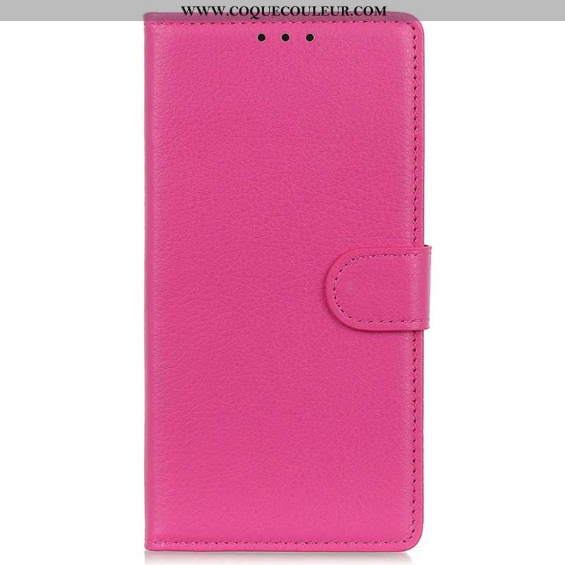 Housse Xiaomi Redmi Note 13 Pro 4G / Poco M6 Pro 4G Simili Cuir Traditionnel