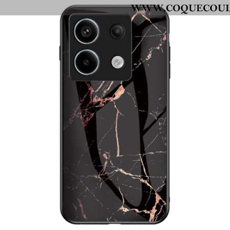Coque Xiaomi Redmi Note 13 Pro 5G / Poco X6 5G Verre Trempé Marbre Noir et Doré
