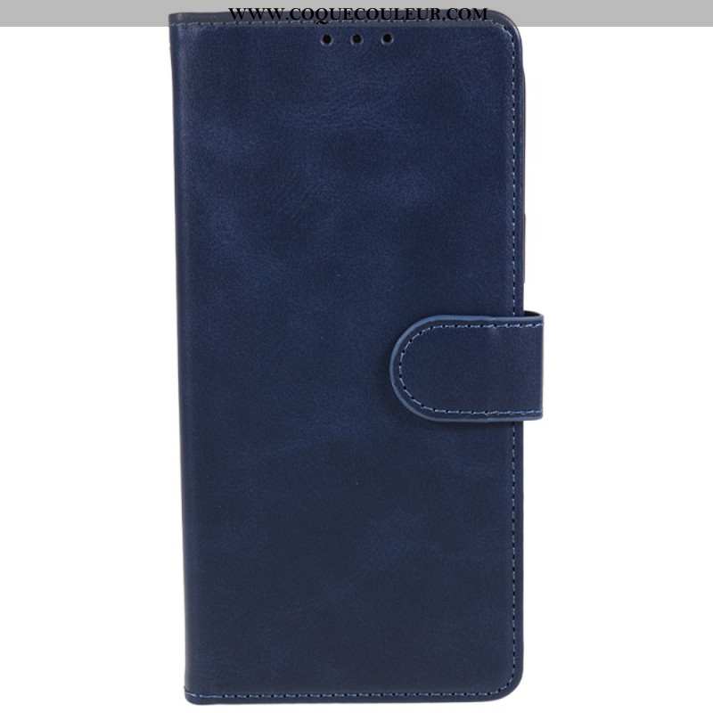 Housse Xiaomi Redmi Note 13 Pro Plus 5G Effet Cuir Uni à Lanière