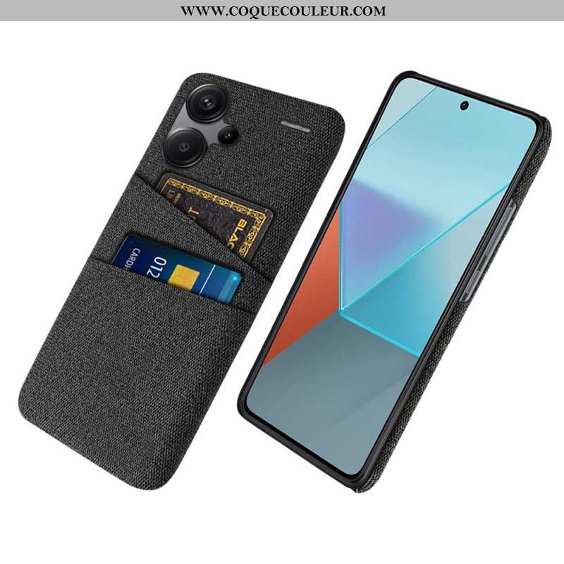 Coque Xiaomi Redmi Note 13 Pro Plus 5G Tissu Porte-Cartes
