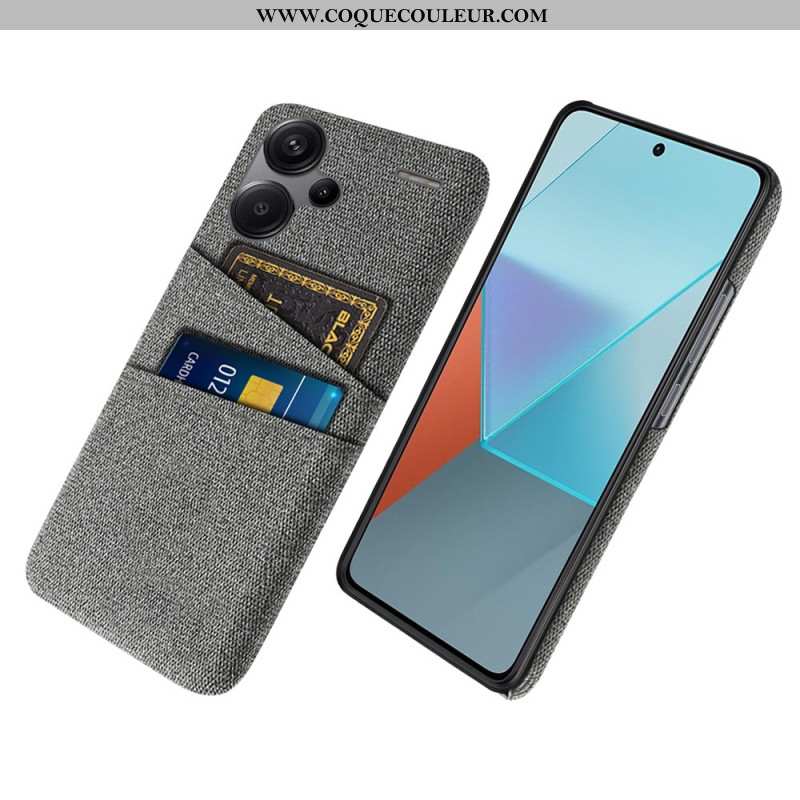 Coque Xiaomi Redmi Note 13 Pro Plus 5G Tissu Porte-Cartes