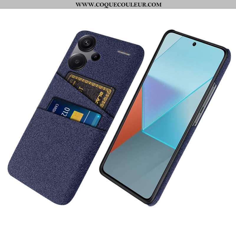 Coque Xiaomi Redmi Note 13 Pro Plus 5G Tissu Porte-Cartes