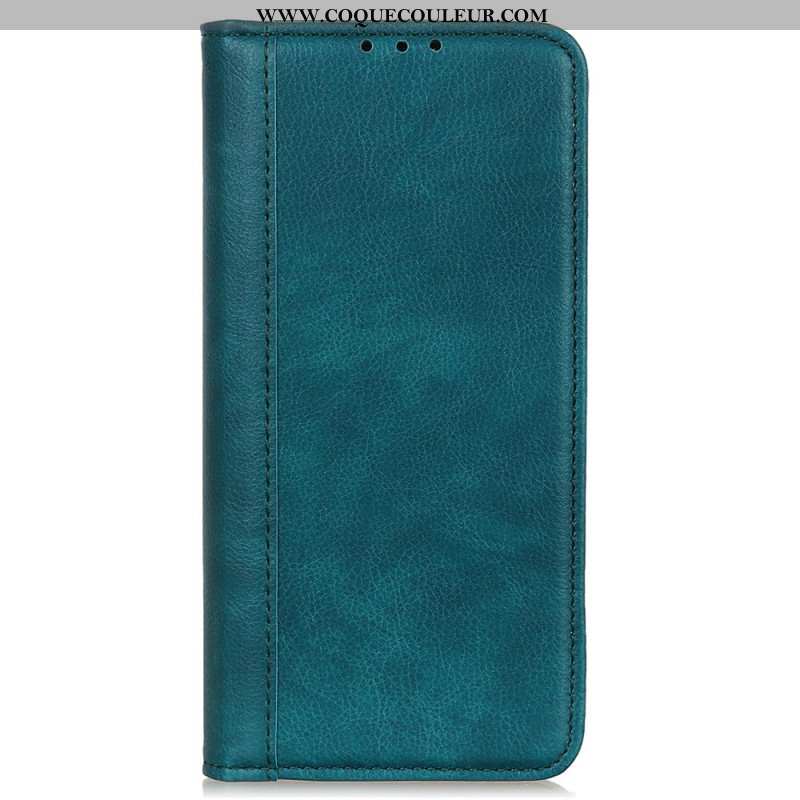 Flip Cover Xiaomi Redmi Note 13 Pro Plus 5G Cuir Fendu Rétro