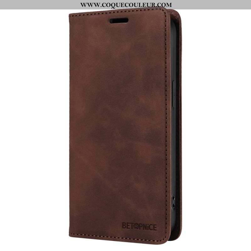 Flip Cover Xiaomi Redmi Note 13 Pro Plus 5G avec Blocage RFID BETOPNICE