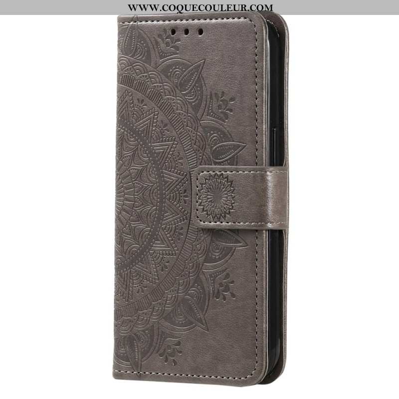Housse Xiaomi Redmi Note 13 Pro Plus 5G Mandala Soleil à Lanière