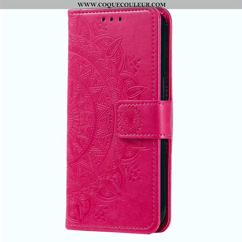Housse Xiaomi Redmi Note 13 Pro Plus 5G Mandala Soleil à Lanière