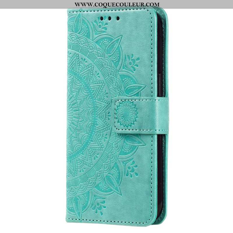 Housse Xiaomi Redmi Note 13 Pro Plus 5G Mandala Soleil à Lanière