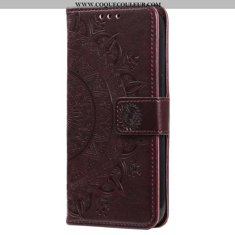 Housse Xiaomi Redmi Note 13 Pro Plus 5G Mandala Soleil à Lanière