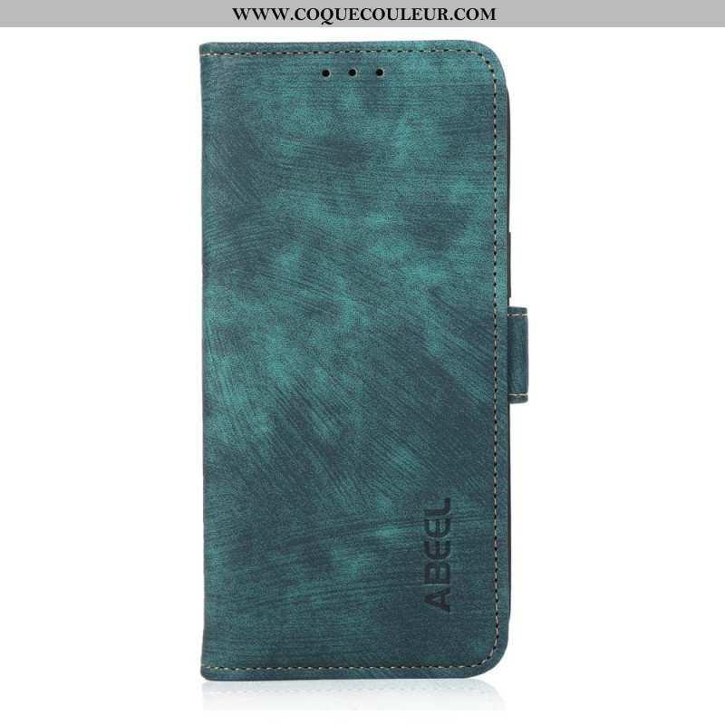 Housse iPhone 16 Plus Effet Daim Vintage ABEEL