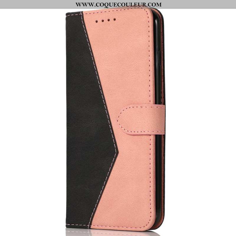 Housse iPhone 16 Plus Bicolore à Lanière