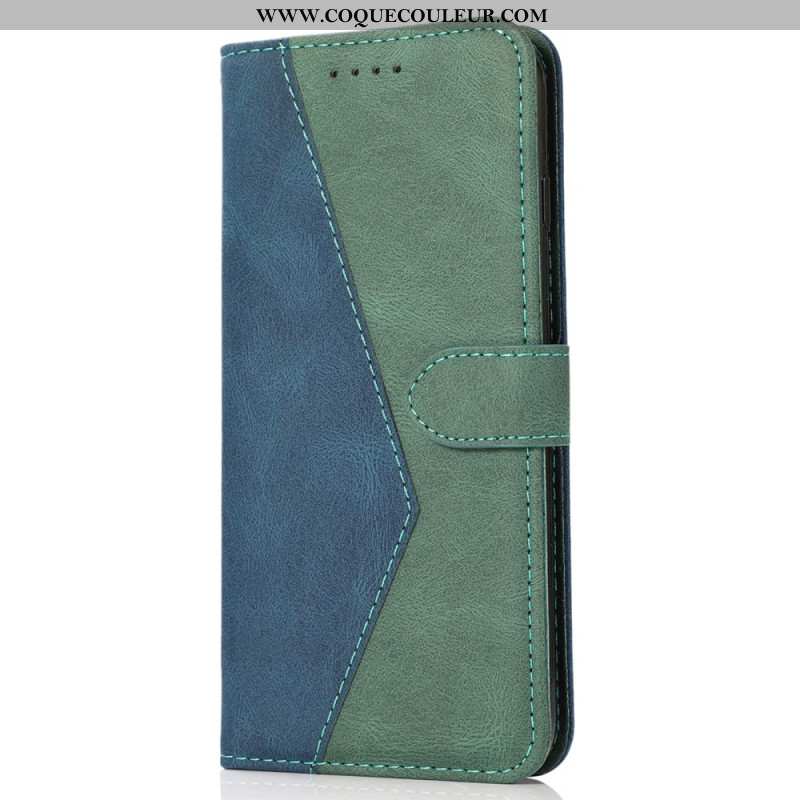 Housse iPhone 16 Plus Bicolore à Lanière