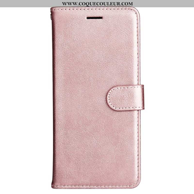 Housse iPhone 16 Plus Simili CUIr à Lanière