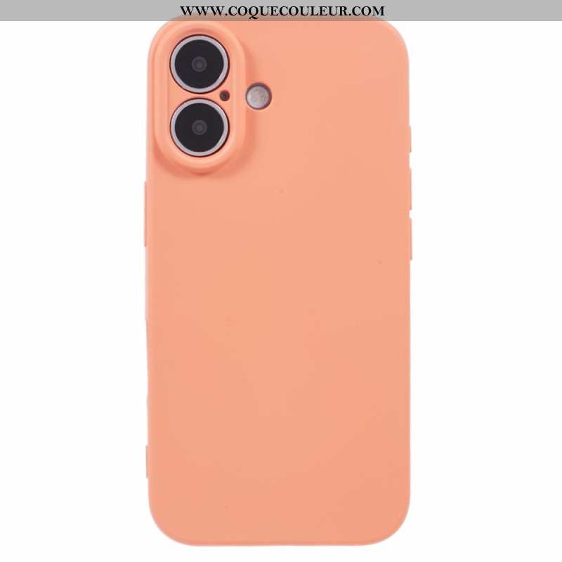 Coque iPhone 16 Plus Silicone Doublure Fibre