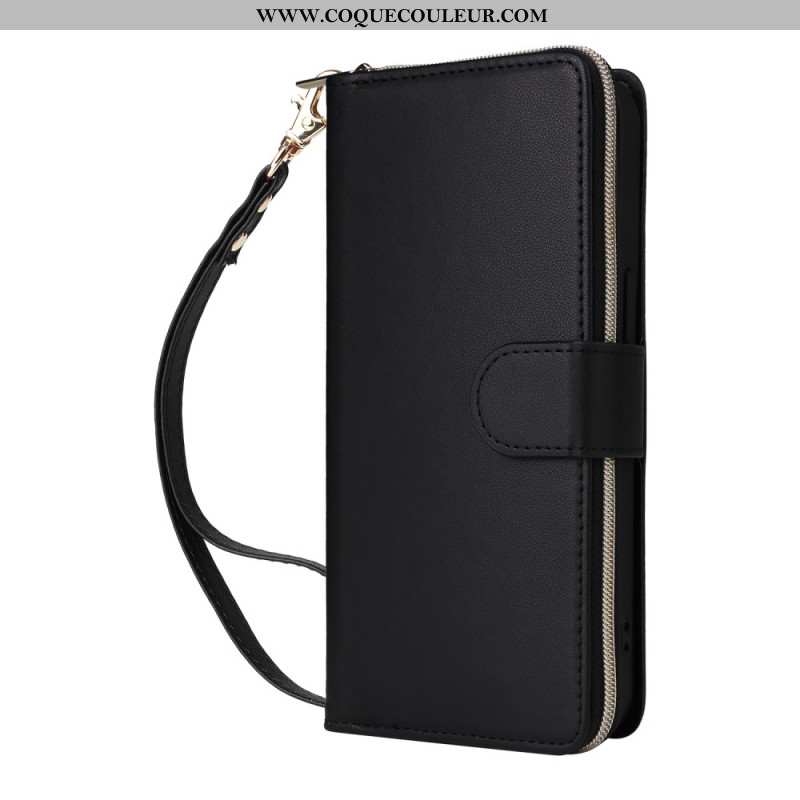 Housse iPhone 16 Pro Max 9 Porte-Cartes à Lanière