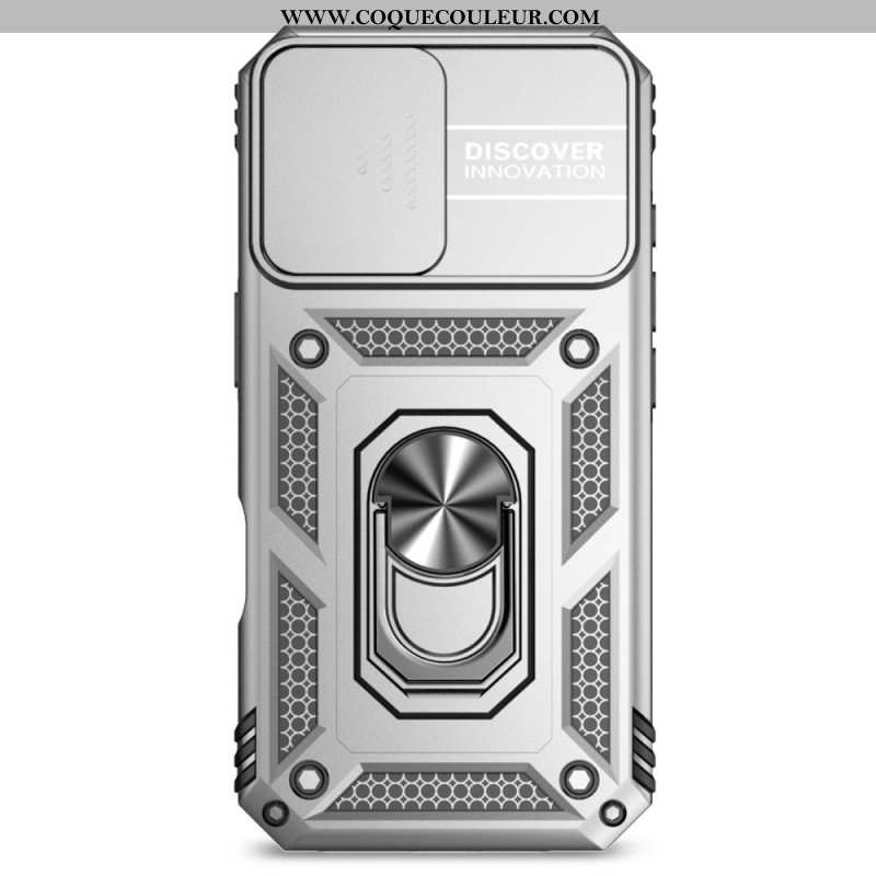Coque iPhone 16 Anneau-Support et Protection Objectif